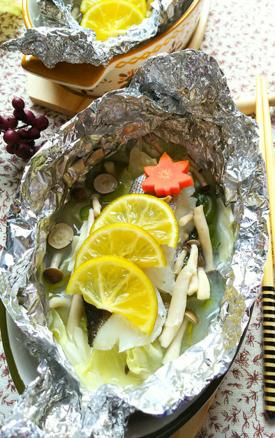 フライパンで作る☆鱈のかぼすホイル焼きの写真