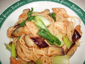 ミートスティック リンクスで和風パスタ