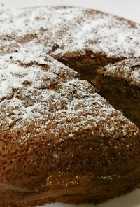 黒糖とミルクココアで作るケーキ