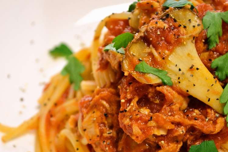 超簡単 ツナときのこのトマトパスタ レシピ 作り方 By ヒロニアス クックパッド 簡単おいしいみんなのレシピが375万品