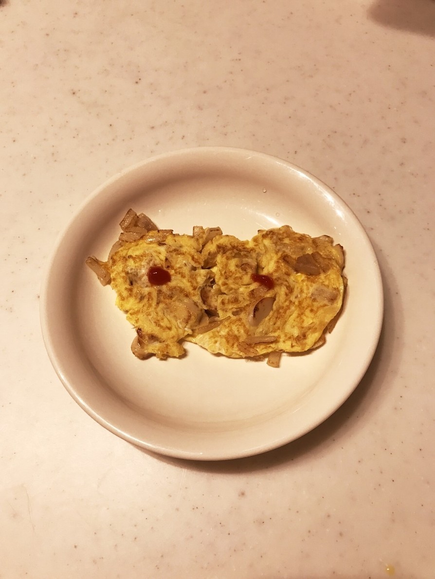 離乳食☆魚肉ソーセージの卵とじの画像