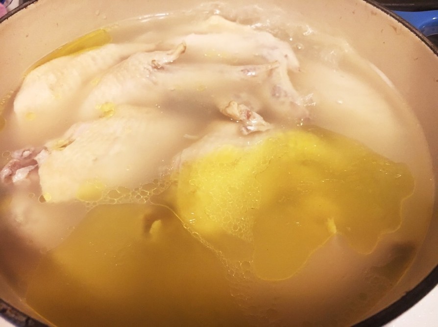 コラーゲンたっぷり♡絶品♡鶏鍋用スープの画像