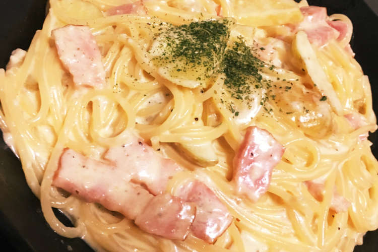 ジャガイモとベーコンの濃厚クリームパスタ レシピ 作り方 By ピザベア クックパッド 簡単おいしいみんなのレシピが357万品
