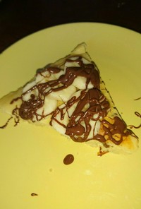 レンジでホットケーキのバナナチョコレート