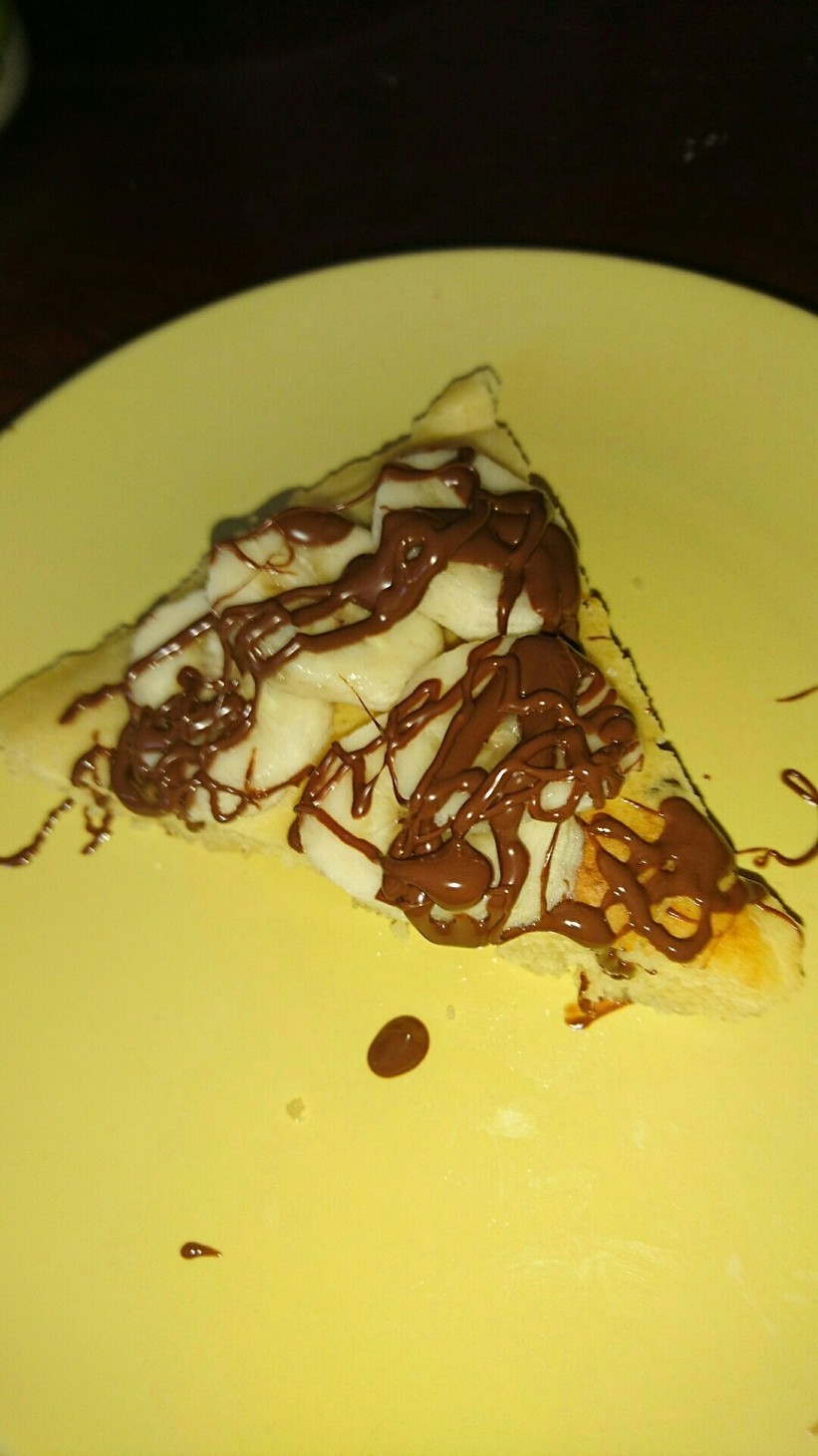 レンジでホットケーキのバナナチョコレートの画像