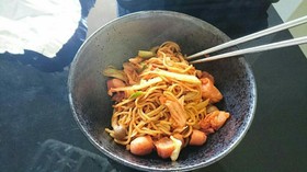 【男飯】 キムチ焼そば