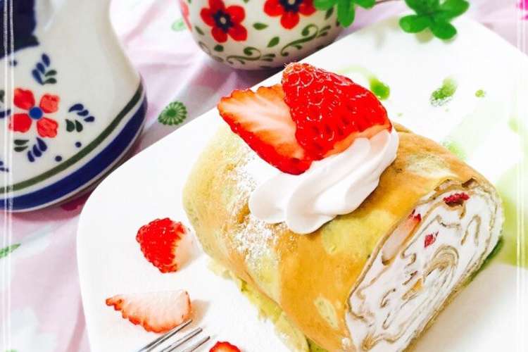 Hmで簡単クレープロールケーキ レシピ 作り方 By のん のん クックパッド 簡単おいしいみんなのレシピが353万品