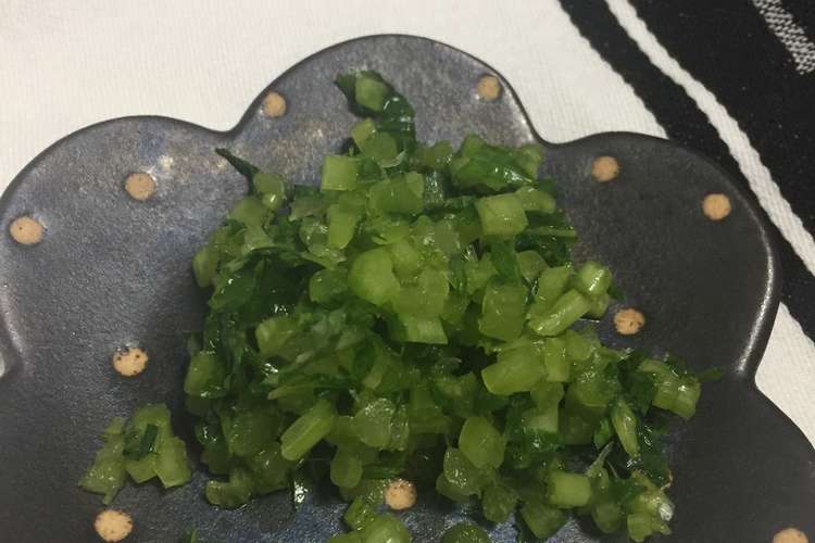 大根葉のかんたんお漬物 レシピ 作り方 By Mahalua クックパッド