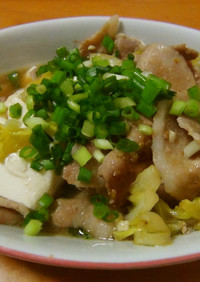 激ウマ♪焼肉のタレで豚バラ肉豆腐