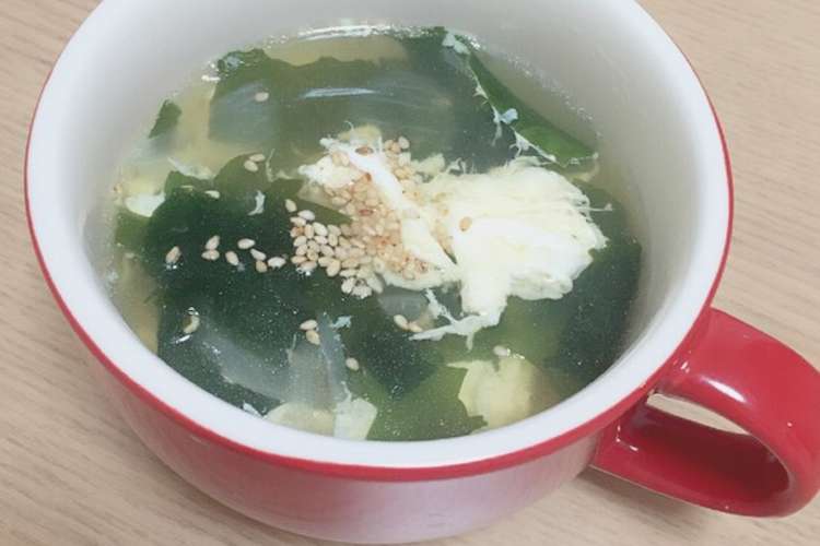 玉ねぎとワカメと卵の中華スープ レシピ 作り方 By こっこちゃん クックパッド