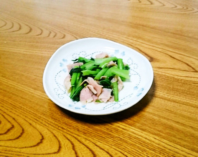 お弁当に♥小松菜とベーコンの炒め物の写真