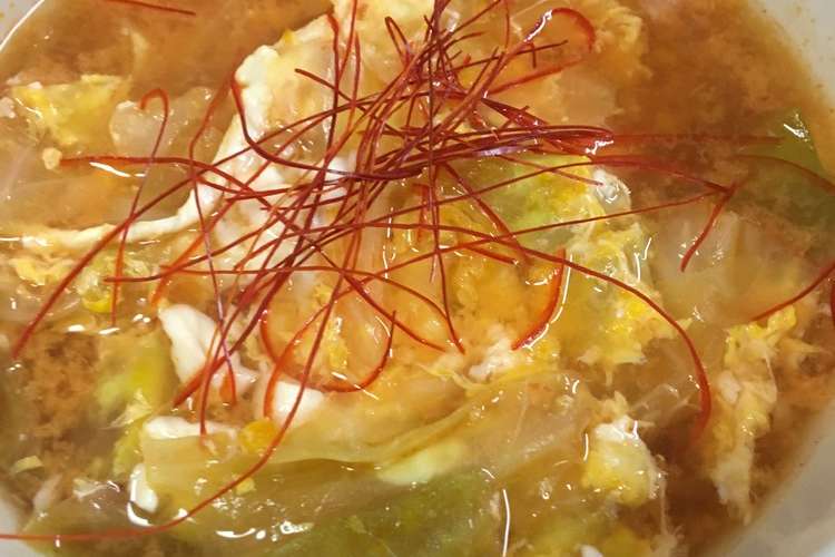 鍋キューブでカンタン辛旨スープ レシピ 作り方 By 桃的美しき日々 クックパッド 簡単おいしいみんなのレシピが378万品