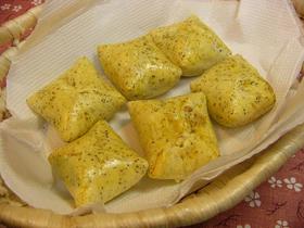 かぼちゃ&あんこの緑茶クッキー包み✿