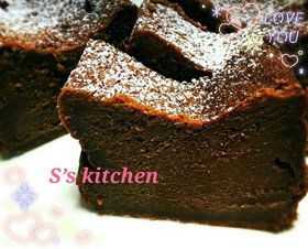 簡単で本格的☆大人な濃厚生チョコケーキ♡