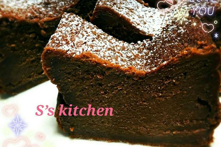簡単で本格的 大人な濃厚生チョコケーキ レシピ 作り方 By りりまむ クックパッド