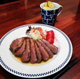 鴨肉ロースのオレンジソテー