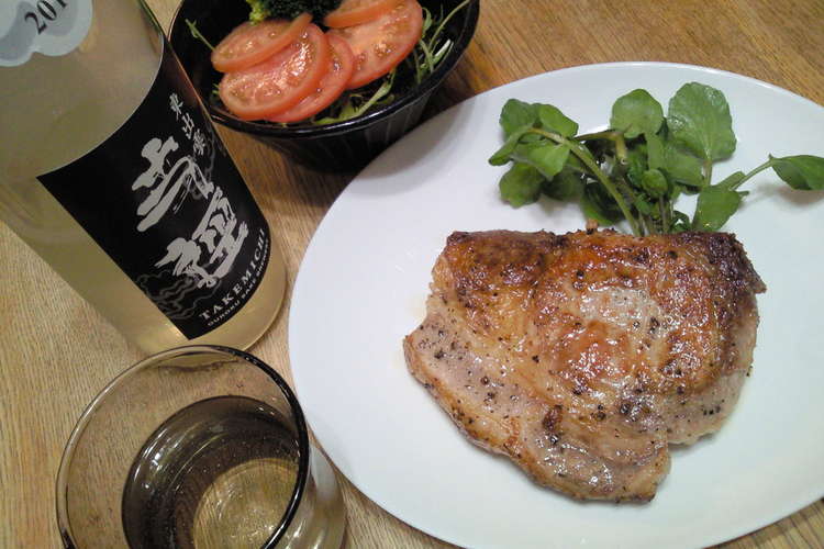 鉄のフライパンで焼く厚切りポークソテー レシピ 作り方 By Leeswijzer クックパッド 簡単おいしいみんなのレシピが349万品