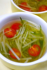 簡単！さっぱり水菜のスープ