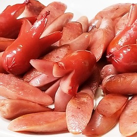 私流ポールウインナーの食べ方