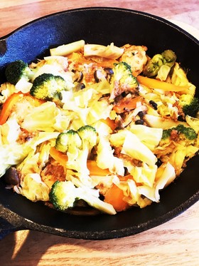 野菜たっぷり♪鮭のちゃんちゃん焼き