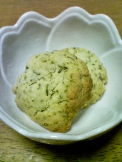 緑茶のクッキーの写真