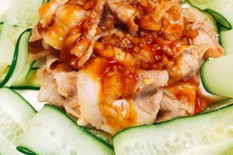 豚バラしゃぶしゃぶ肉のピリ辛中華だれ レシピ 作り方 By ラブリーミュウちゃん クックパッド 簡単おいしいみんなのレシピが361万品