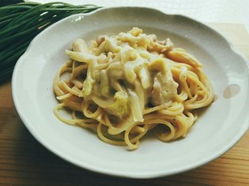 ☆白菜と豚こまの簡単クリームパスタ☆