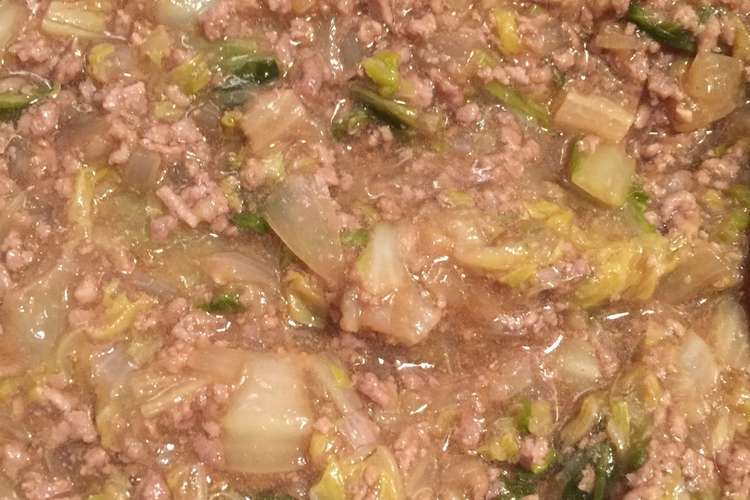 ひき肉 あんかけ 白菜