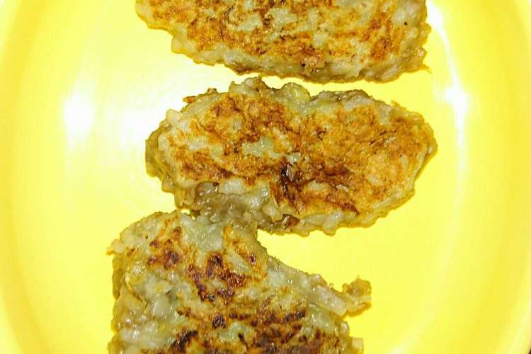 離乳食 おかゆおやき バナナとさつまいも レシピ 作り方 By ちょび クックパッド