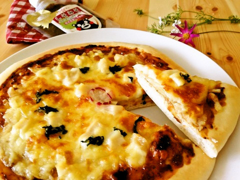 【ホシサン】男爵芋とホタテのしそみそピザの画像