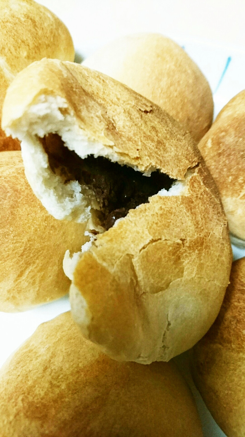 米粉でフランスパン風なあんパン　の画像