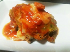 トマト缶で美味しいロールキャベツ*