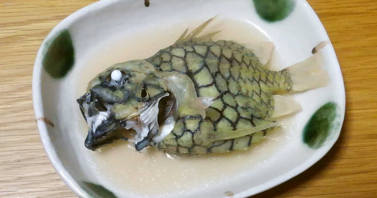 マツカサウオの酒蒸し レシピ 作り方 By 明石浦漁業協同組合 クックパッド 簡単おいしいみんなのレシピが353万品
