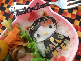 ハロウィン キティちゃんキャラ弁