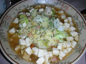 ヘルシー&簡単!豆腐あんかけチャーハン