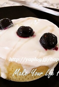 ブルーベリーヨーグルト☆厚焼きパンケーキ