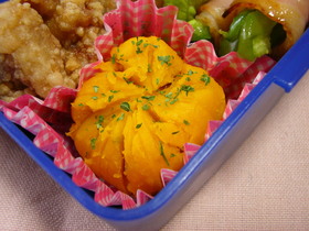 お弁当にもう1品 ★ かぼちゃの茶巾
