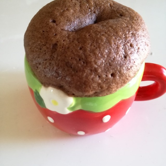 5分で ふわふわチョコマグカップケーキ レシピ 作り方 By あいあい1226 クックパッド