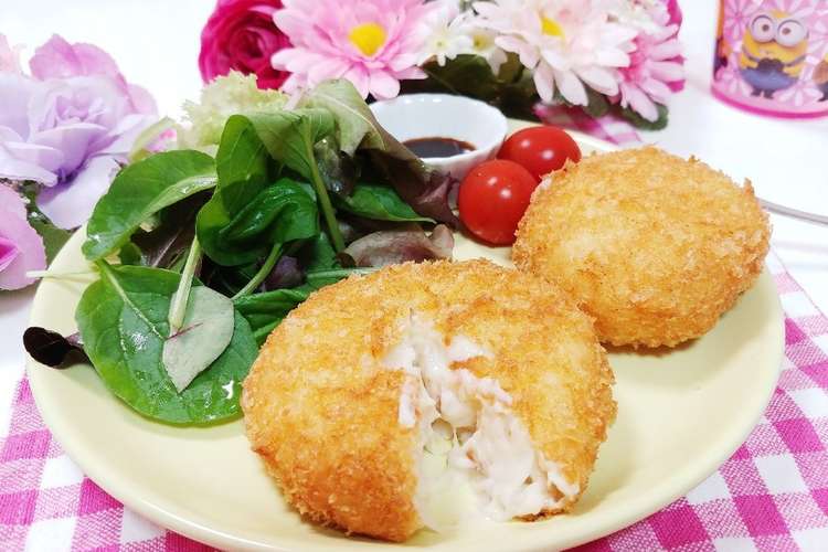 洋食屋さんの味 カニクリームコロッケ レシピ 作り方 By 2525招き猫 クックパッド 簡単おいしいみんなのレシピが360万品