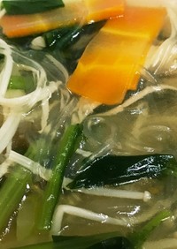 簡単・小松菜の春雨スープ