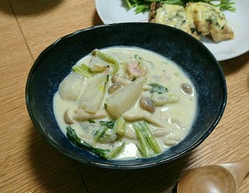 フライパン1つで簡単!かぶのクリーム煮