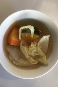 皮付き野菜のスープ