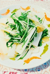 大根と水菜の温サラダ