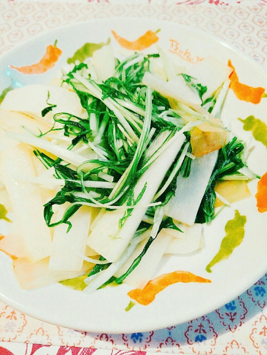 大根と水菜の温サラダの画像