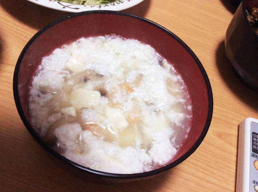 卵白でふわふわ中華スープの画像