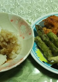 天ぷら・野菜とエビ！