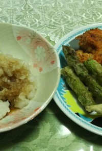 天ぷら・野菜とエビ！