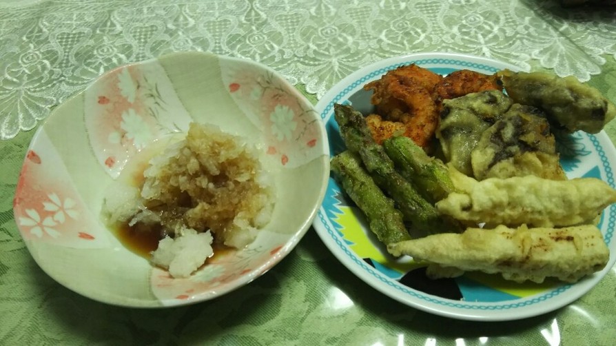 天ぷら・野菜とエビ！の画像