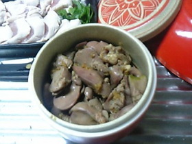 鶏レバー にんにくしょうが醤油漬け