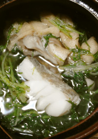 鍋☆糖尿病のおかず。鱈と水菜鍋